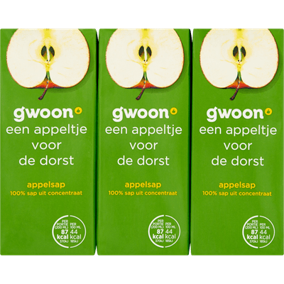 G'woon Appelsap 6x20cl