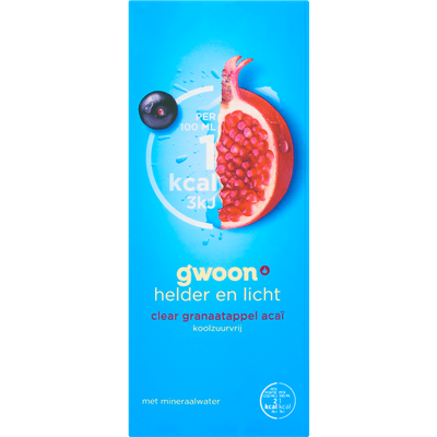 G'woon Clear pommegranaat-acai