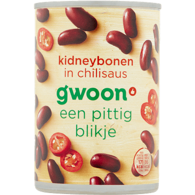 G'woon Kidneybonen in chilisaus