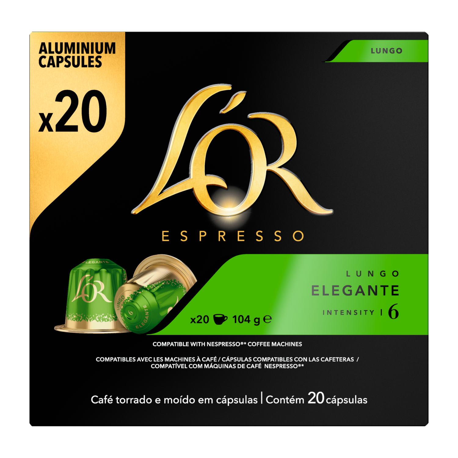 Afbeelding van L'Or Lungo Elegante Koffiecups Voordeelpak