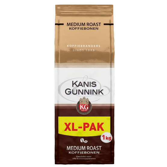 Foto van Kanis & Gunnink Koffiebonen medium roast op witte achtergrond
