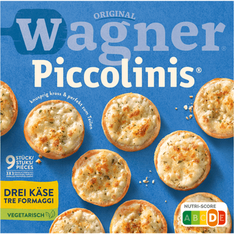 Wagner Piccolinis tre formaggi, 9 stuks