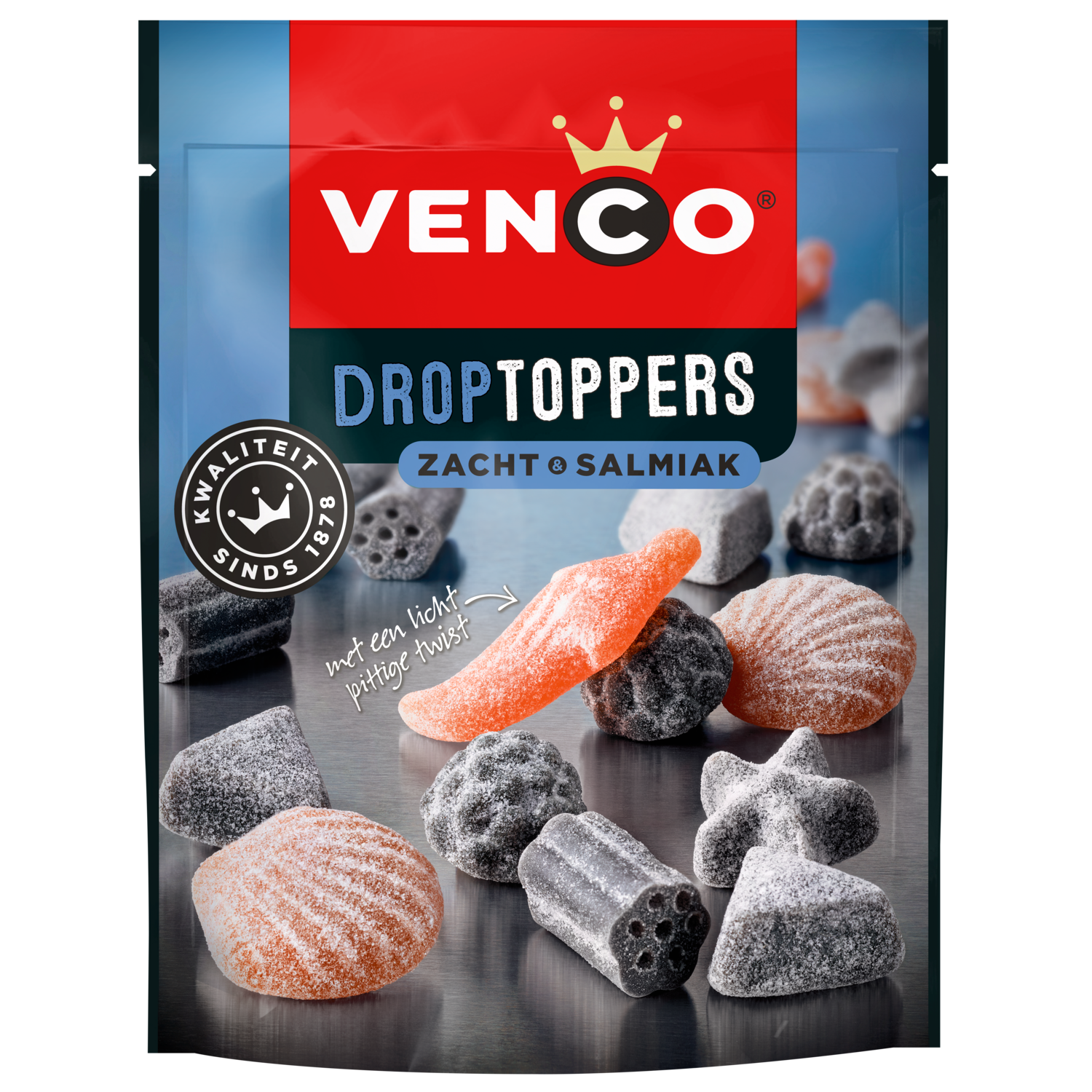 Afbeelding van Venco Droptoppers zacht salmiak