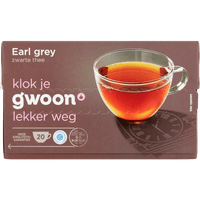 G'woon Zwarte thee earl grey kop 20 zakjes