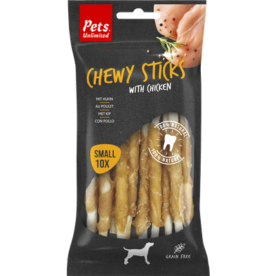 Pets Hondensnacks chewy sticks chicken 10 stuks