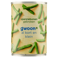 G'woon Sperziebonen fijn - gebroken