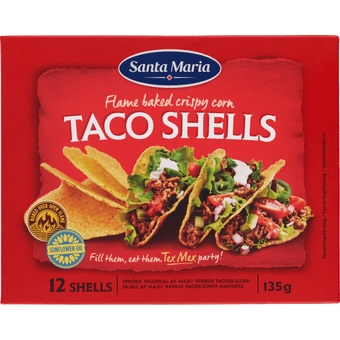 Santa Maria Taco schelpen 12 stuks