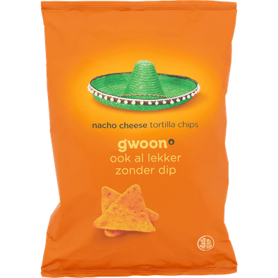 G'woon Tortilla chips nacho cheese