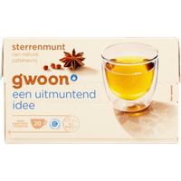 G'woon Kruidenthee sterrenmunt kop 20 zakjes