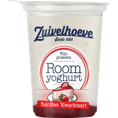 Zuivelhoeve Roomyoghurt aardbei kwarktaart