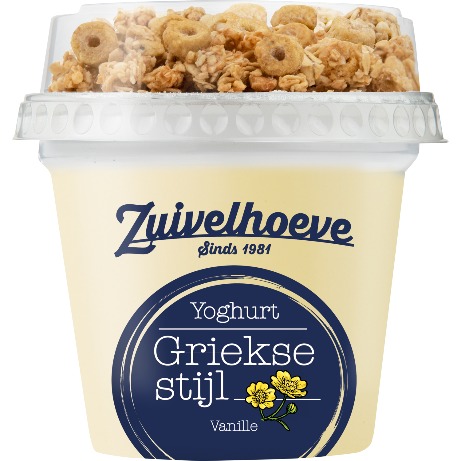 Zuivelhoeve Griekse stijl vanille & granola bestellen?