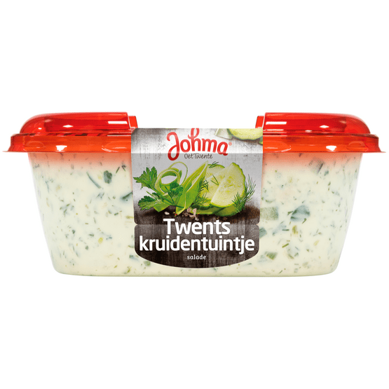 Foto van Johma Twents kruidentuintje salade op witte achtergrond