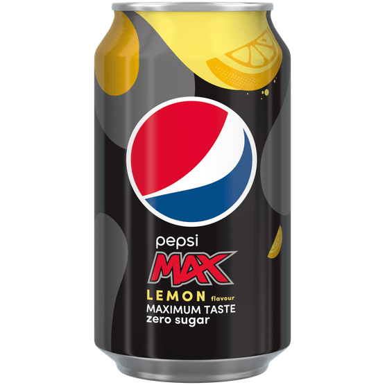 Foto van Pepsi Max lemon op witte achtergrond