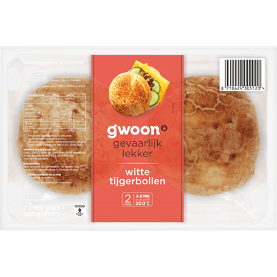 G'woon Tijgerbollen 2 stuks