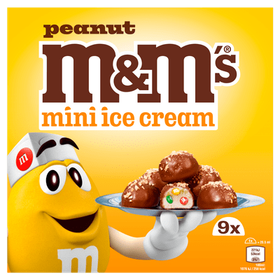 M&M's Mini ice cream peanut 9 stuks