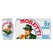 Birra Moretti Zero 6x33 cl