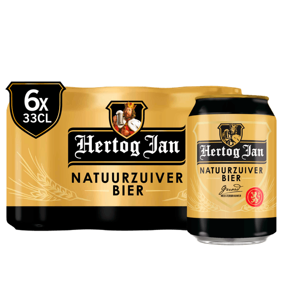 Foto van Hertog Jan Pilsener 6x33 cl op witte achtergrond