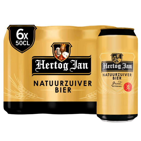 Foto van Hertog Jan Pilsener 6x50 cl op witte achtergrond