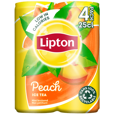 Lipton Black still peach 4x25 cl