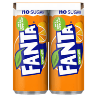 Fanta Orange no sugar 8x25 cl