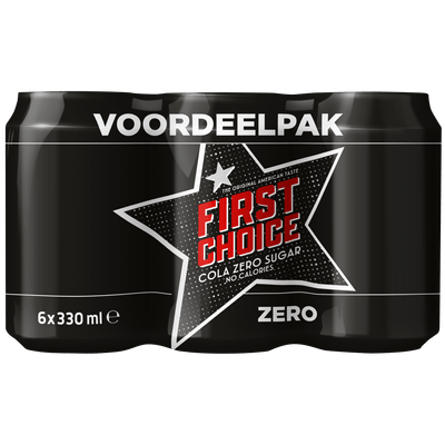 First Choice Cola Cola zero sugar 6x33 cl
