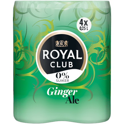 Royal Club Ginger ale 0% 4x25 cl