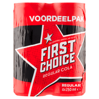 First Choice Cola Cola regular 4x25 cl