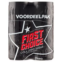 First Choice Cola Cola zero sugar 4x25 cl