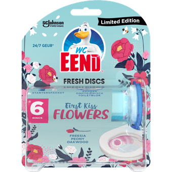 WC-eend Fresh discs houder kiss flower 6 discs