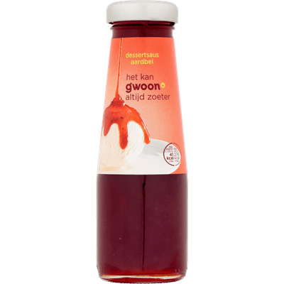 G'woon Dessertsaus aardbei