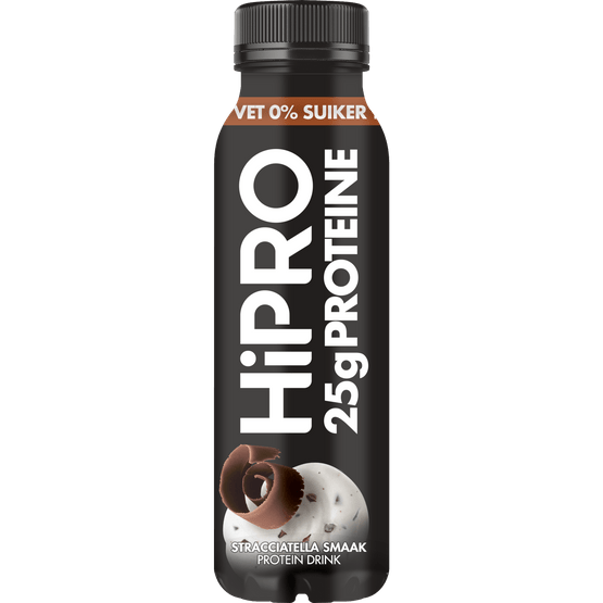Foto van HiPRO Proteine drink stracciatella op witte achtergrond