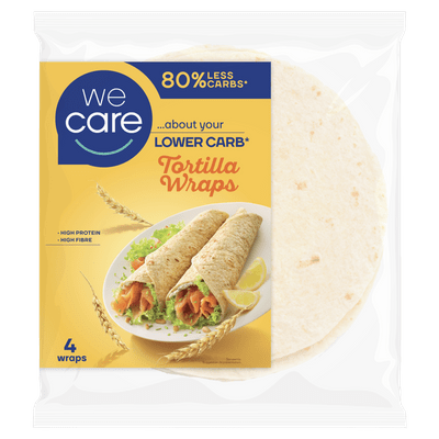 Wecare Lower carb tortilla wraps 4 stuks