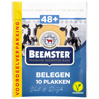 Beemster Kaas belegen plakken voordeelverpakking 48+