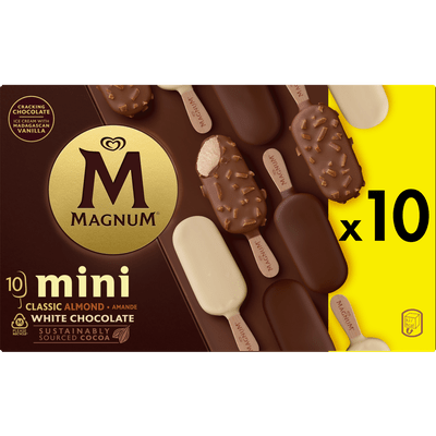 Ola Magnum mini classic-almond-white 10 stuks
