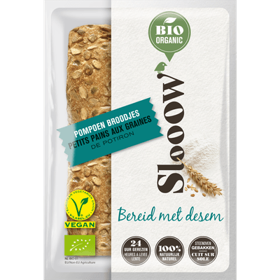 Slooow BIO Pompoenbroodjes 4 stuks