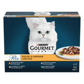 Gourmet Kattenvoer perle duo van vlees 12 st.