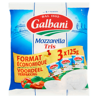 Galbani Mozzarella trio verpakking