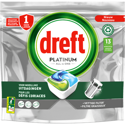 Dreft Vaatwastabletten platinum regular
