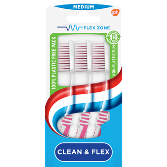Aquafresh Tandenborstel clean & flex medium