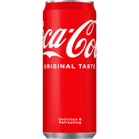 Foto van Coca-Cola Regular op witte achtergrond