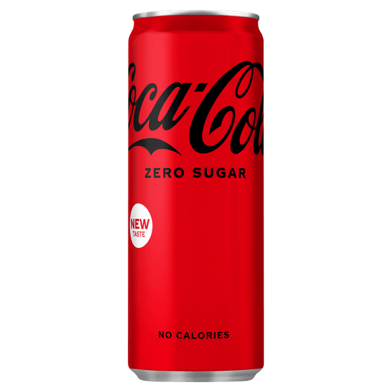 Foto van Coca-Cola Zero op witte achtergrond