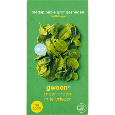 G'woon Bladspinazie grof gesneden deelblokjes