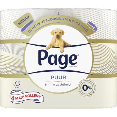 Page Toiletpapier 4 rollen puur