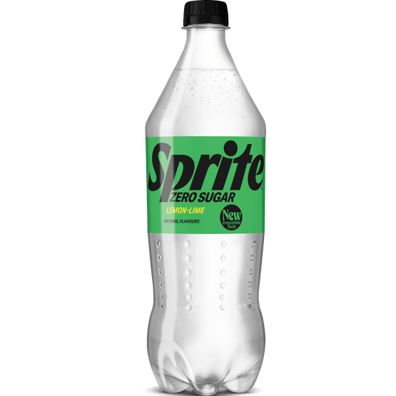 Foto van Sprite Zero sugar op witte achtergrond