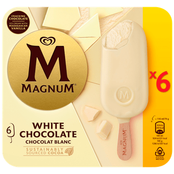 Ola Magnum white 6 stuks