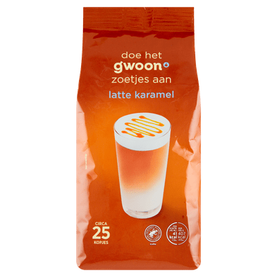 G'woon Oploskoffie latte karamel