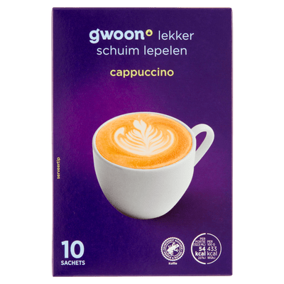G'woon Oploskoffie cappuccino