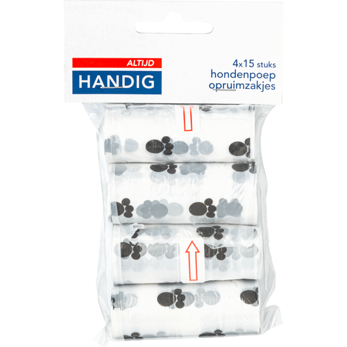 Foto van Altijd handig Hondenzakjes 4x15 stuks op witte achtergrond