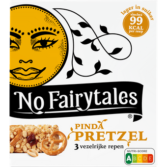 No Fairytales Granenreep pinda pretzel 3 st.