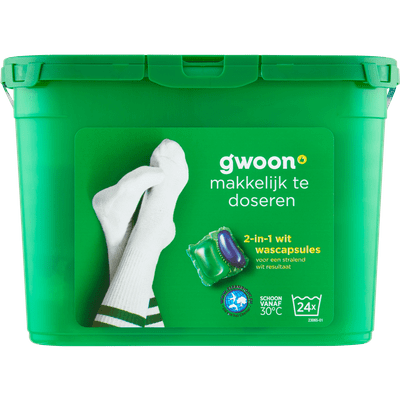 G'woon Wascapsules 2-in-1 wit